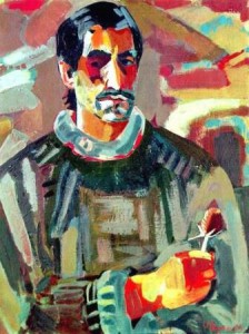Минас Аветисян. Автопортрета с колючкой (1967)