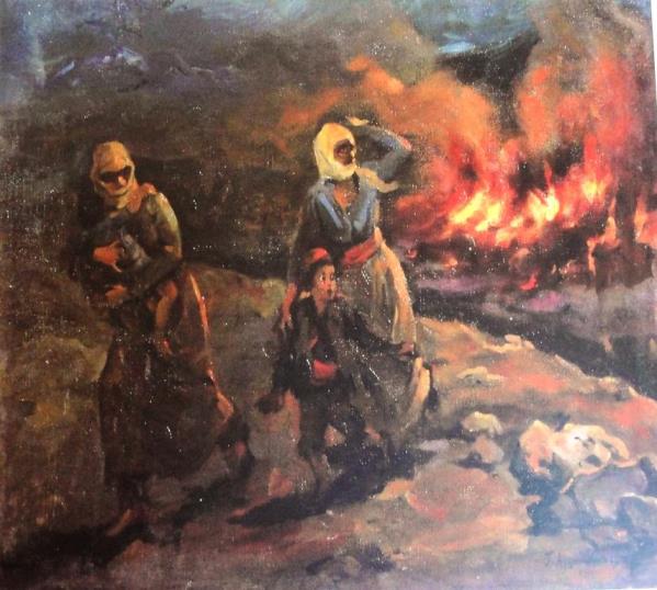 Амаяк Арцатбанян. Пожар в армянской деревне