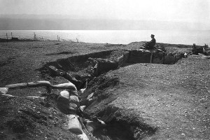 Турецкие траншеи на берегу Мертвого моря. Фото: Library of Congress